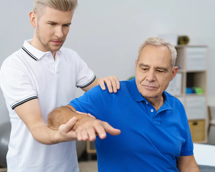 Atendimento de fisioterapia domiciliar